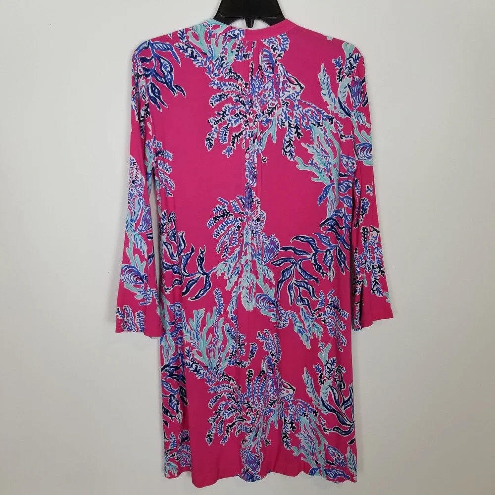 Lilly Pulitzer Sarasota Tunic‎ Dress Sz S Capri Pink Samba Womens Resort